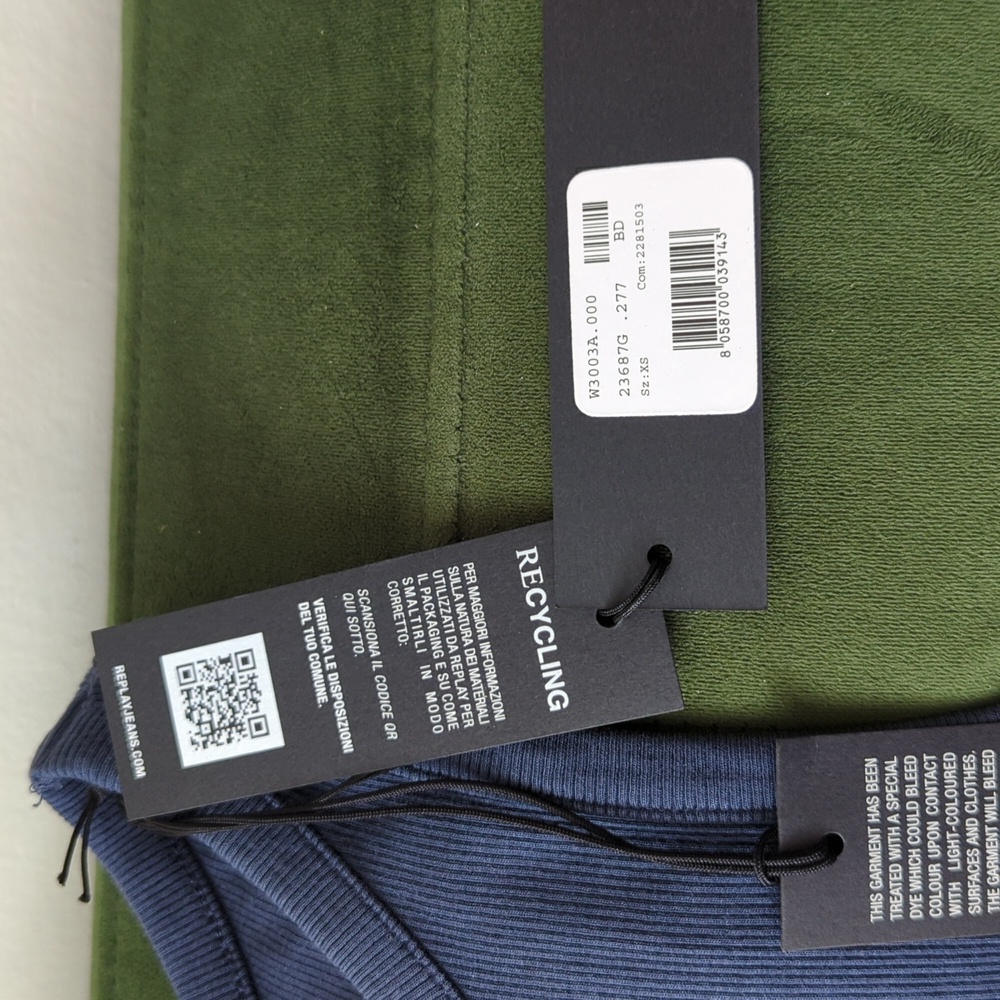 Replay Slim Fit Ribbed Top - Picture 6 of 7